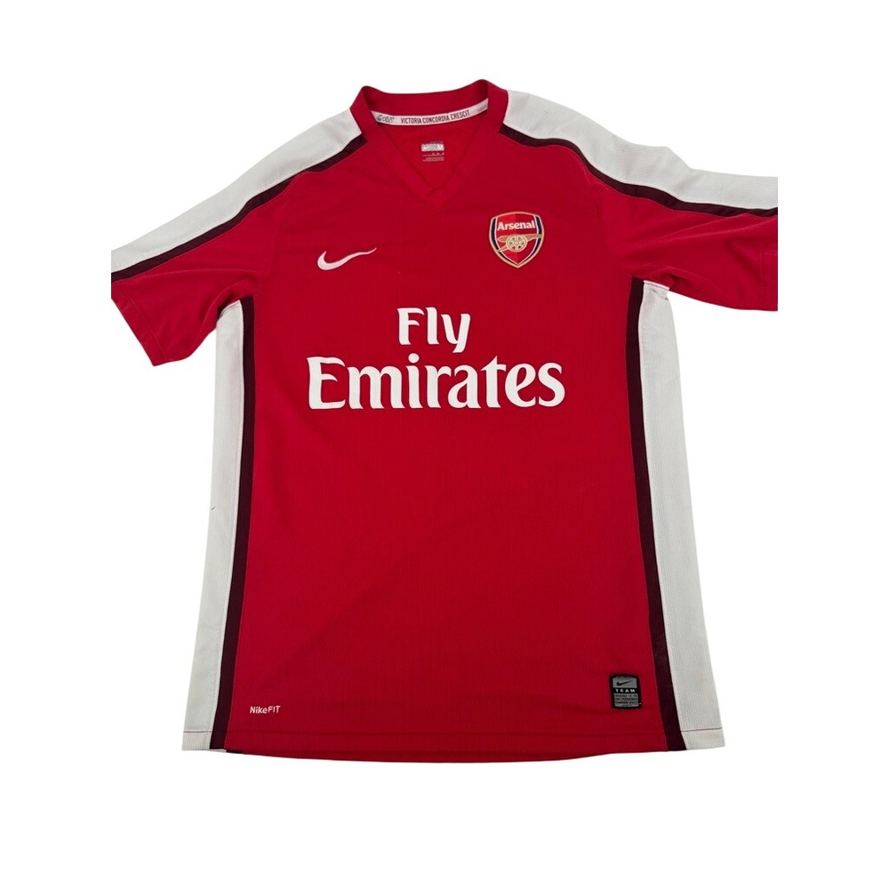 Arsenal 2008 2010 Home Soccer Jersey Mens L Red Nike FC Vintage